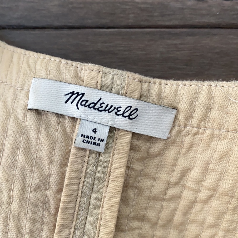 Madewell Quilted side-tie Dress in Moroccan Desert - Picture 11 of 12